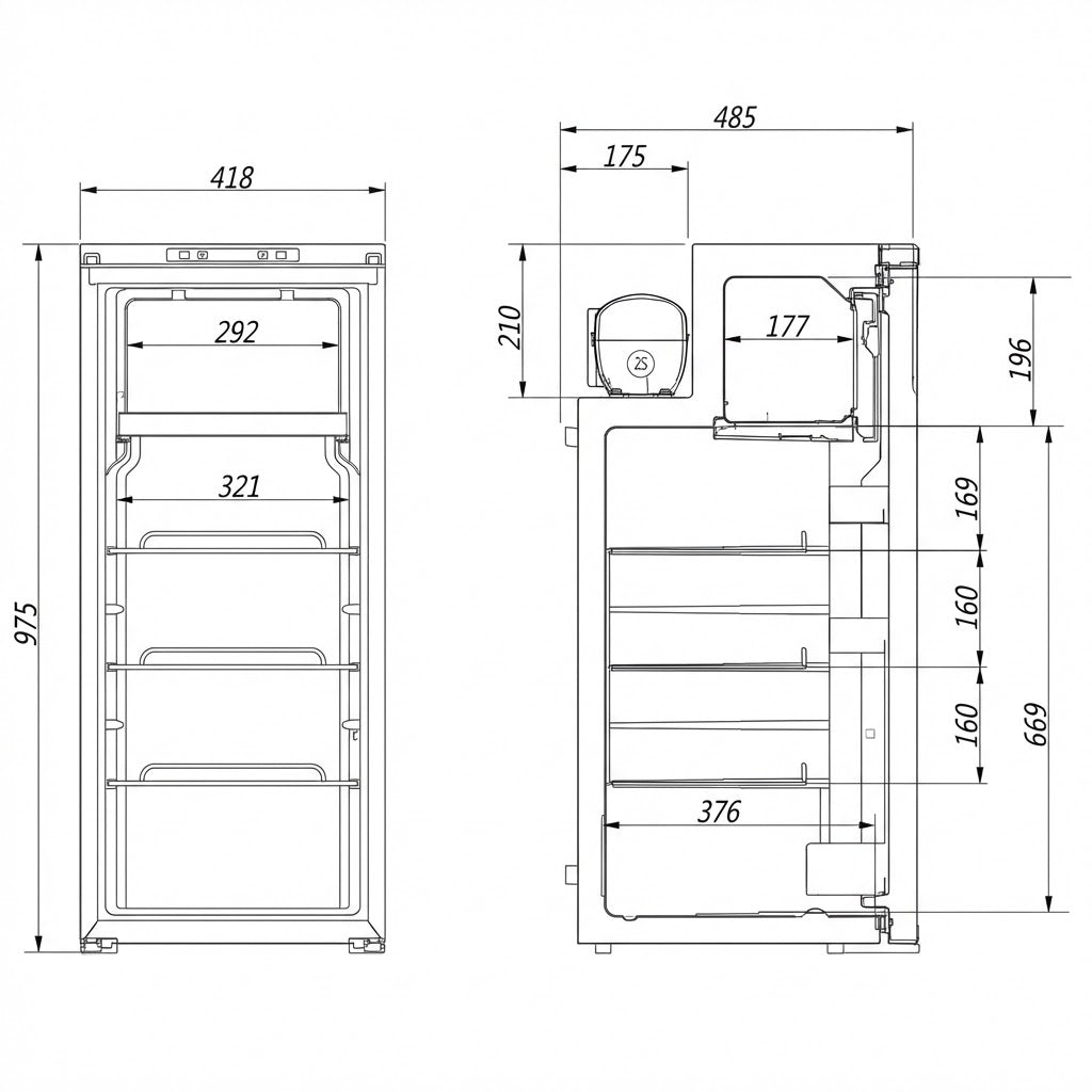 F90 12V | 24V - Fridge and Freezer